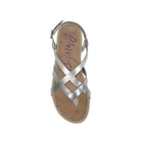 Blowfish Women's Granola Footbed Sandals (Silver)